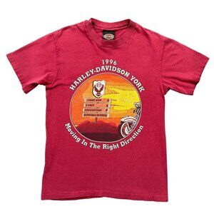 VtG 1996 Harley-Davidson York PA T-shirt Beefy T RK Stratman USA Adult S